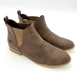 Rocket Dog Maylon 2 Boots Size 11 Brown Distressed Chelsea Slip On Boot Bootie